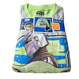 Star Wars Baby Yoda 2 Pc Boys Pajama Set Sz 6/7